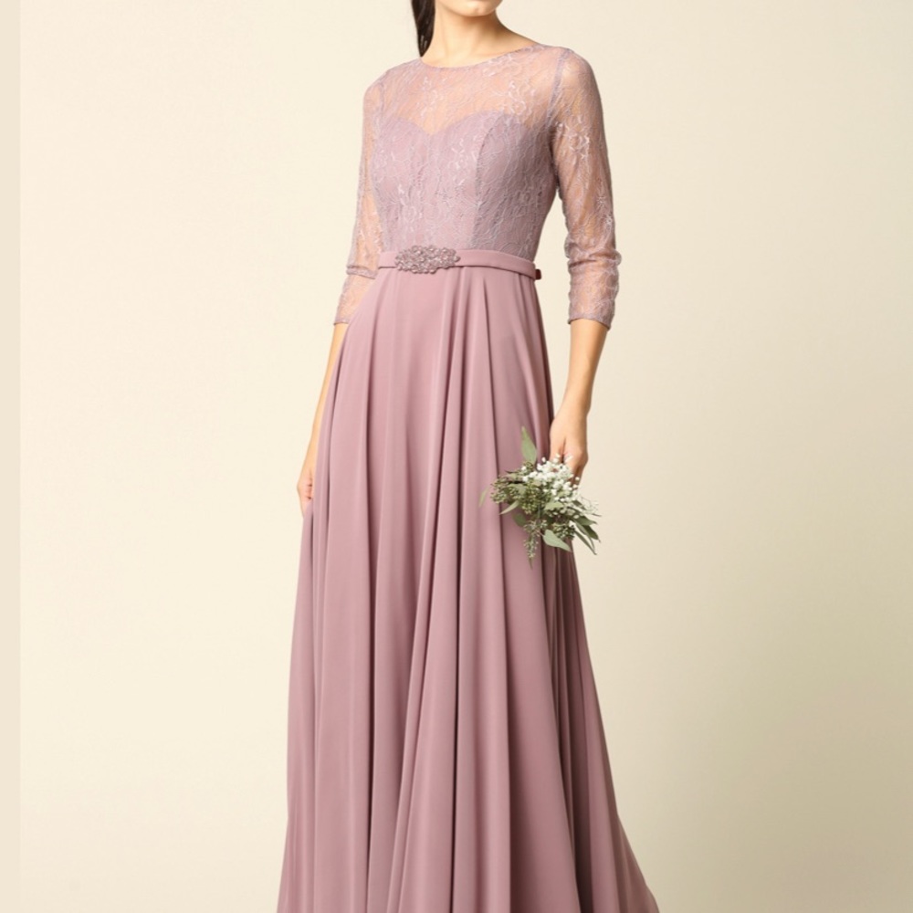 EVA USA Dusty Pink Maxi Dress Size M